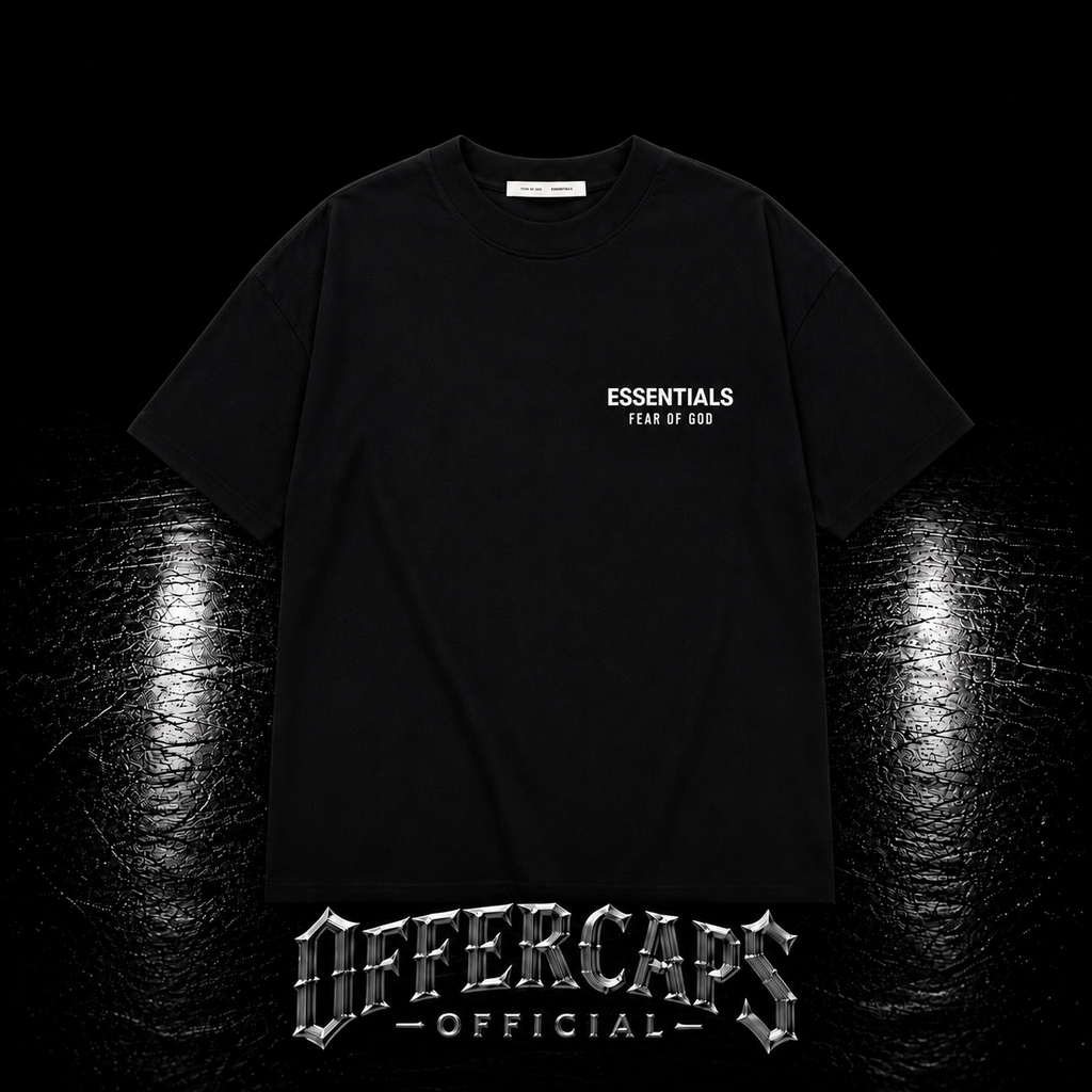 ESSENTIALS FEAR OF GOD – BLACK TE