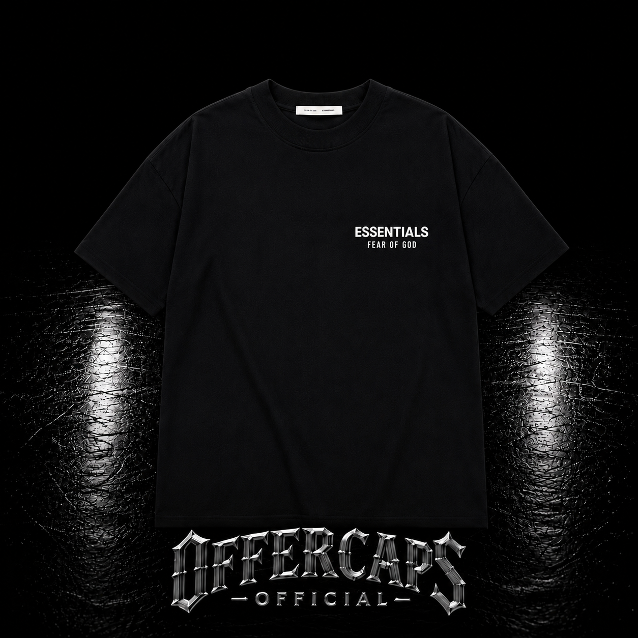 ESSENTIALS FEAR OF GOD – BLACK TE