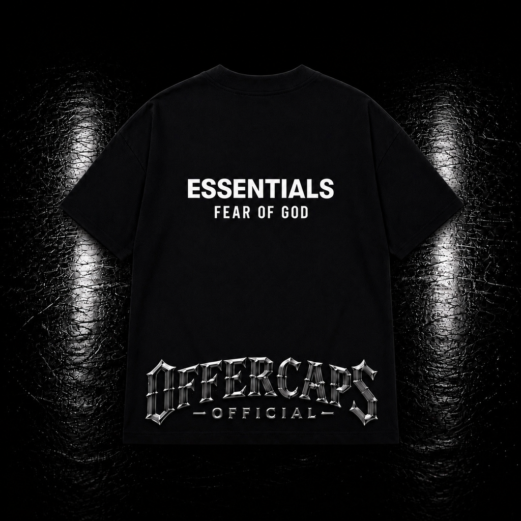 ESSENTIALS FEAR OF GOD – BLACK TE